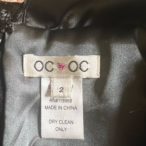 Oc by Oc (Oleg Cassini) y2k vintage lace and satin beaded goth semiformal dress - Picture 9 of 10